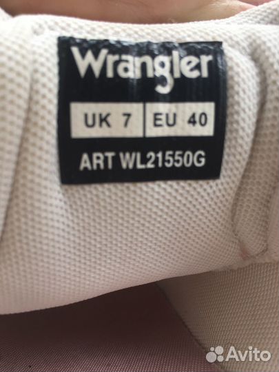 Кеды женские 40 размер белые Wrangler