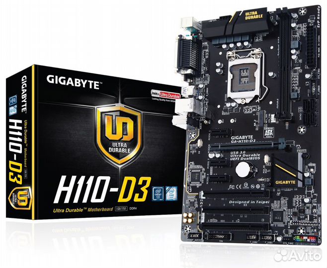 Материнская плата сокет 1151 gigabyte h110 d3