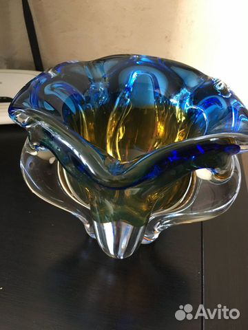 Ваза, чешское стекло