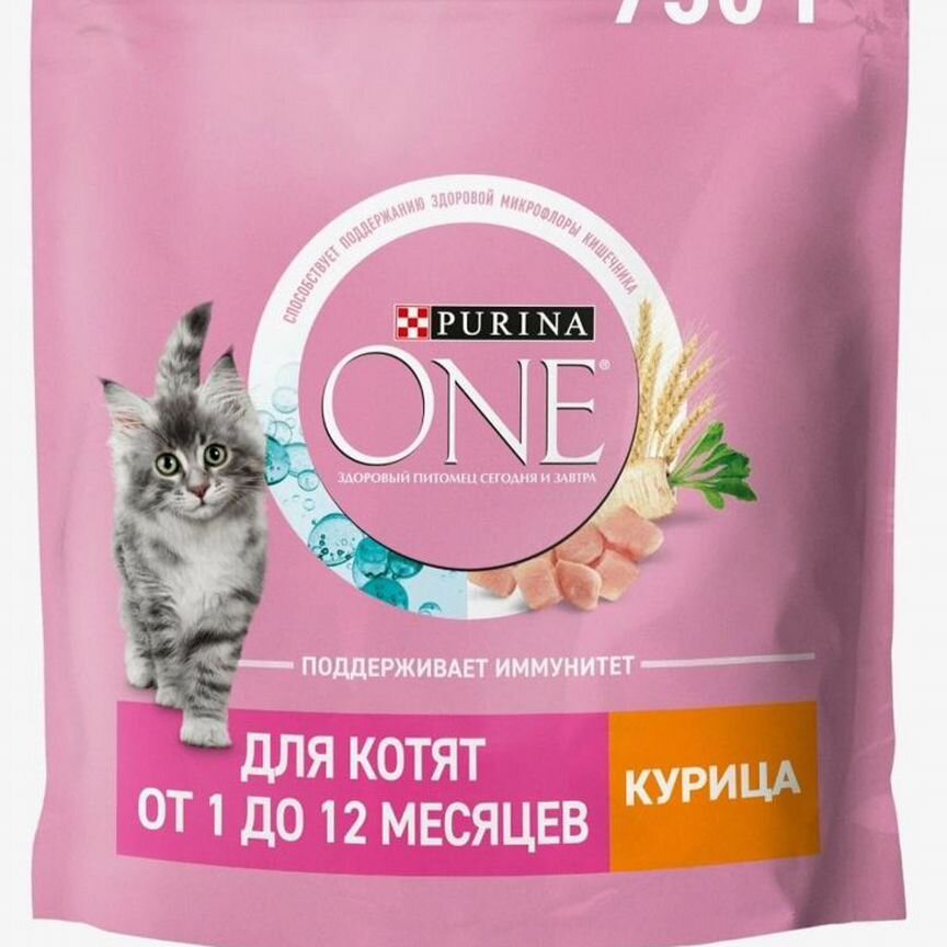 Сухой корм для котят purina one