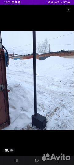 Печь буржуйка для палатки