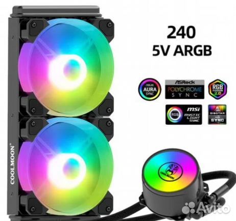 Система водяного охлаждения Coolmoon 240