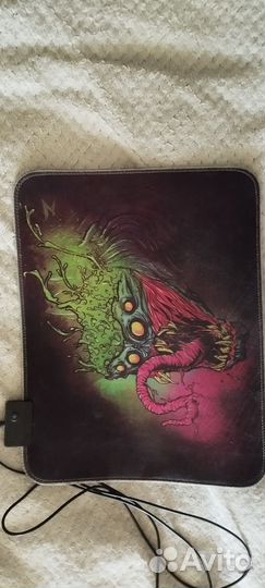 Игровой коврик для мыши с подсветкой (б/у)