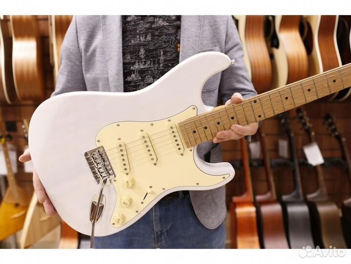 Stagg SES-55 WHB электрогитара, цвет белый