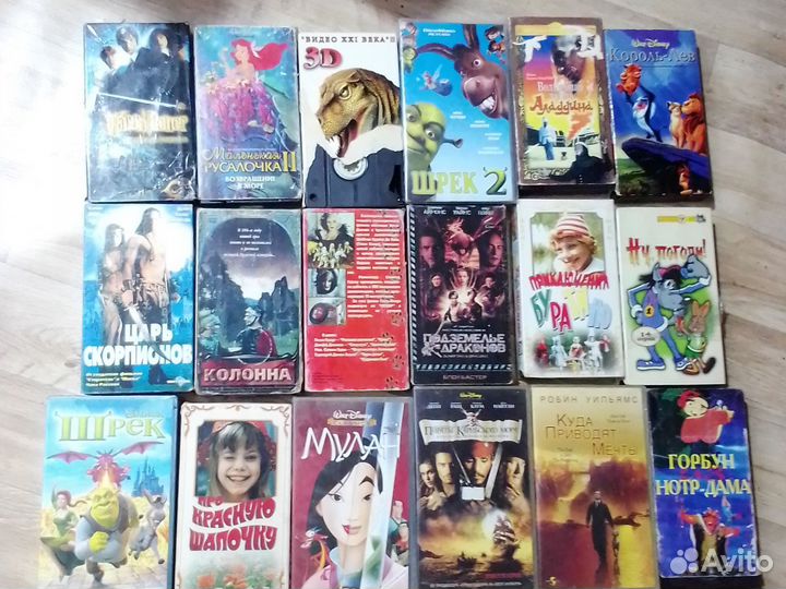 Видеофильмы на видеокассете разная тематика