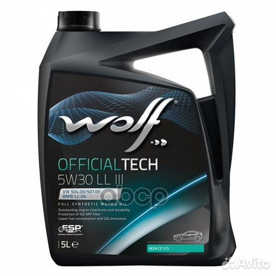 Wolf officialtech 5W30 C3 LL III Масло моторное