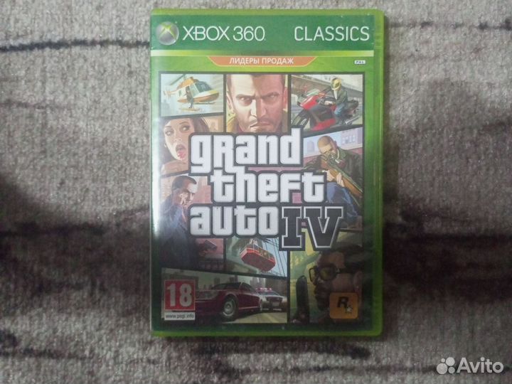 Диски на xbox 360 гта 4