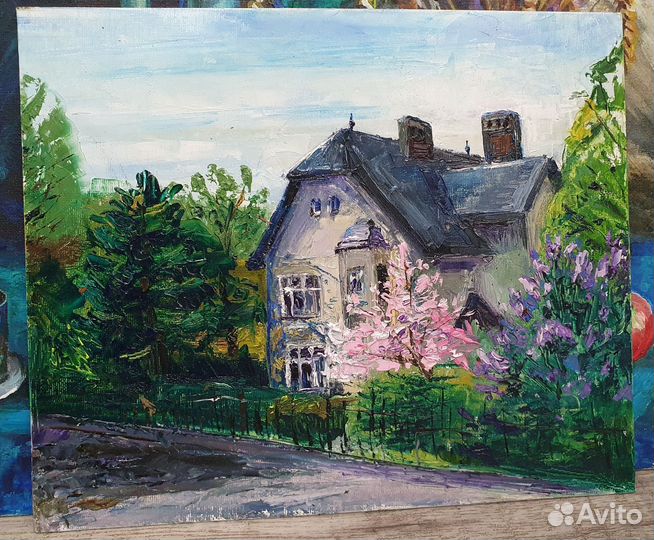 Картина маслом на холсте пейзаж