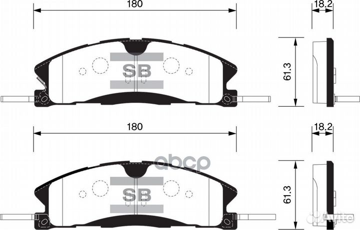 SP1620 колодки дисковые передние Ford Explorer