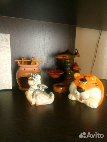 Аромолампы, салфетница, статуэтки подарочные