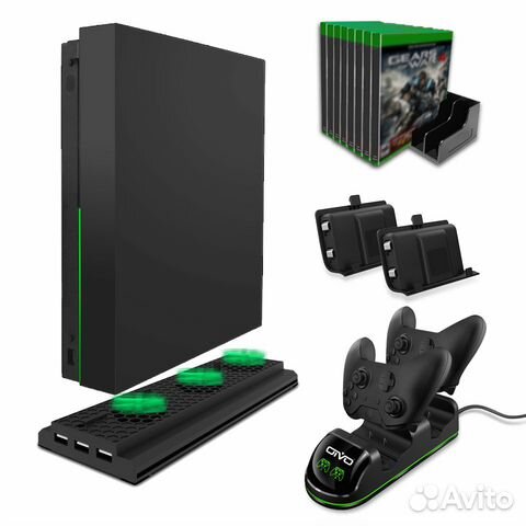 Xbox One X Стенд с охлаждением и Зарядная станция