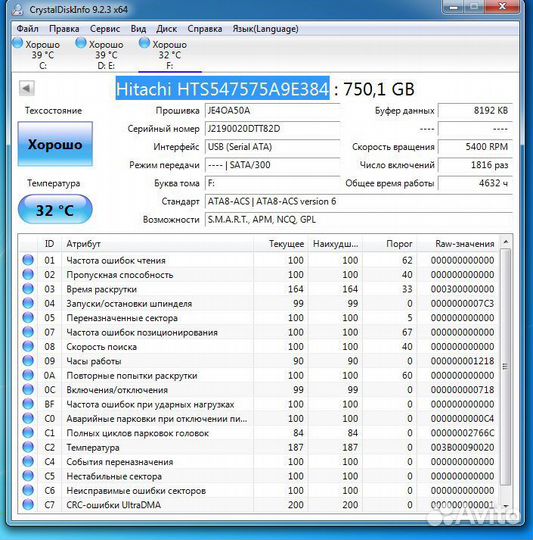 Жесткие диски для ноутбука