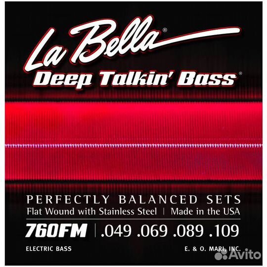Струны для бас-гитары La Bella Bella 760FM Deep Ta