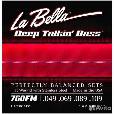 Струны для бас-гитары La Bella Bella 760FM Deep Ta