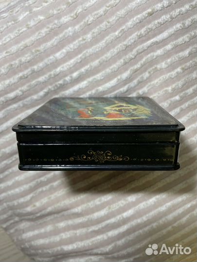 Лаковая миниатюра, Шкатулка п.Холуй, Палех роспись