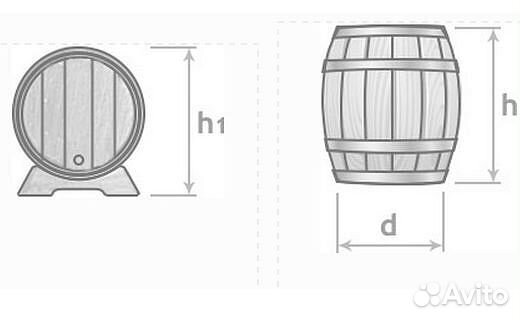 Дубовая бочка алковар 10 л