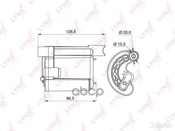 Фильтр топливный LF995M lynxauto