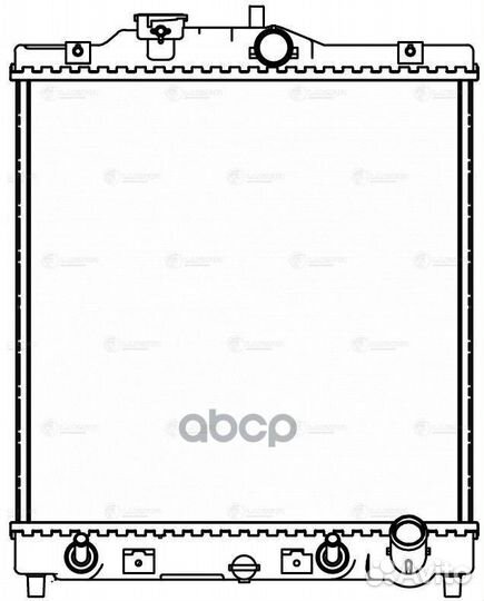 Радиатор охл. для а/м Honda Civic V (91) /Civic