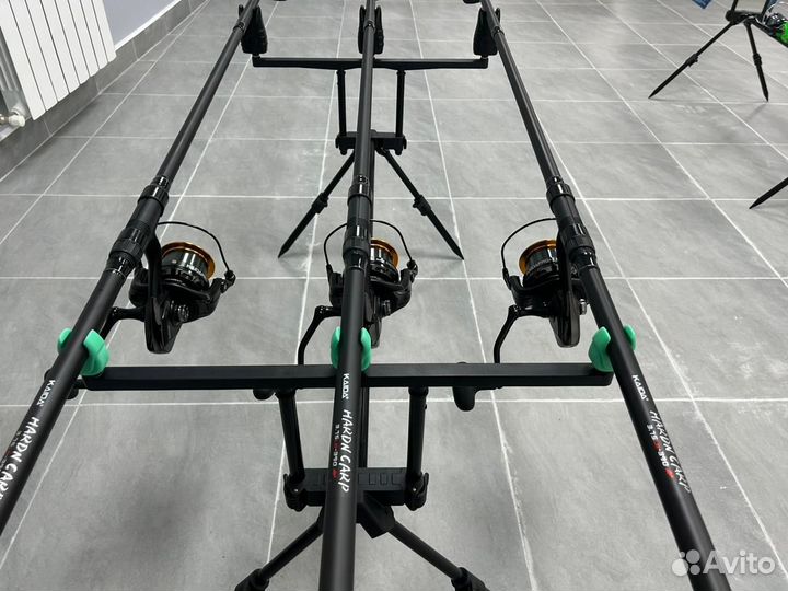 Карповый набор на 3 уд с род подом и сигналками