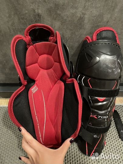 Щитки хоккейные bauer vapor x700,12 размер 30см