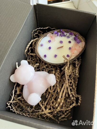 Подарочный набор, свечи ручной работы