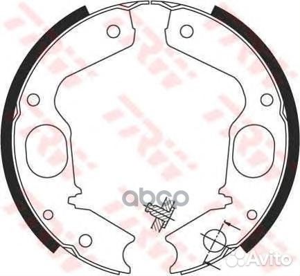 Колодки тормозные барабанные зад GS8695 TRW