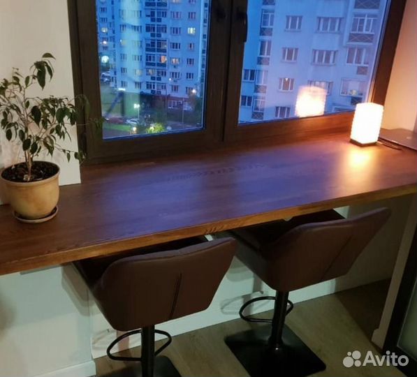 Подоконник столешница из дерева