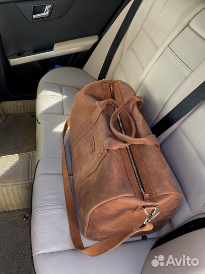 Дорожная сумка из натуральной кожи