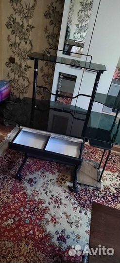 Компьютерный стол стеклянный бу