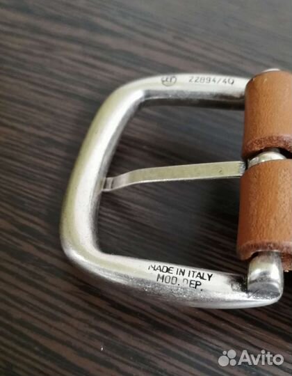 Кожаный ремень ручной работы (итальянская кожа)