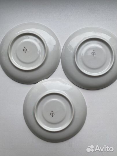 Блюдце 11см костяной фарфор гдр винтаж