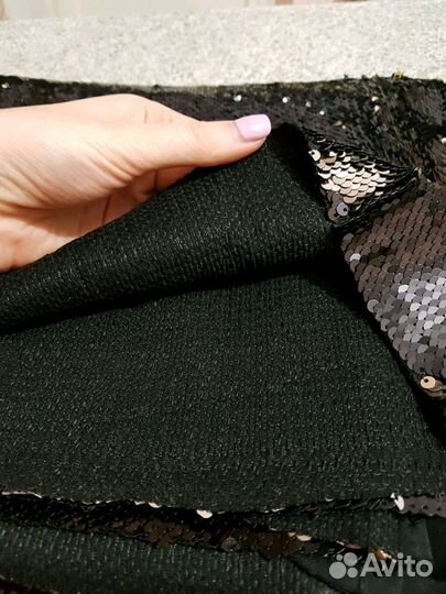 Ткань с двусторонними пайетками