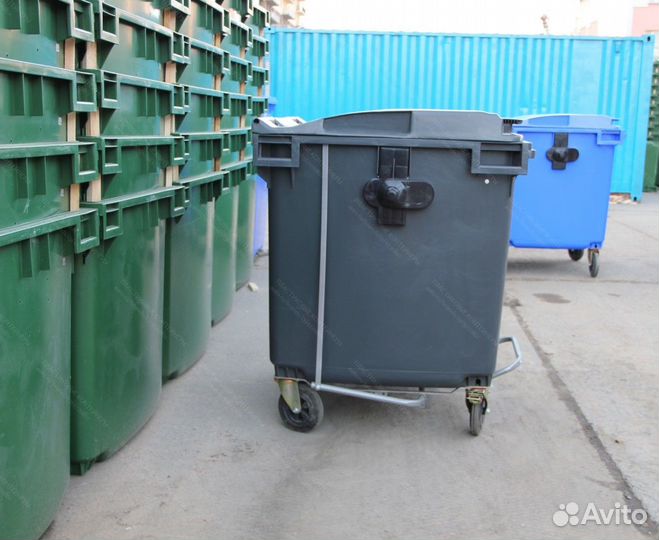 Пластиковый евроконтейнер 1100л