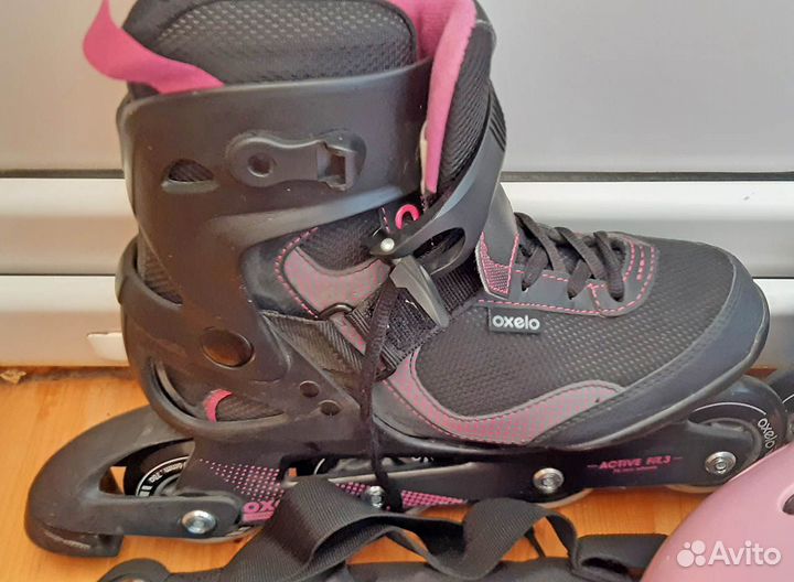 Роликовые коньки женские подростковые Декатлон