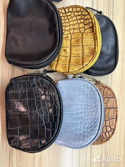 Косметичка натуральная кожа Deboro Италия