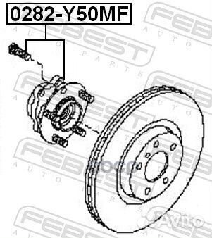 Ступица колеса перед прав/лев 0282Y50MF Febest