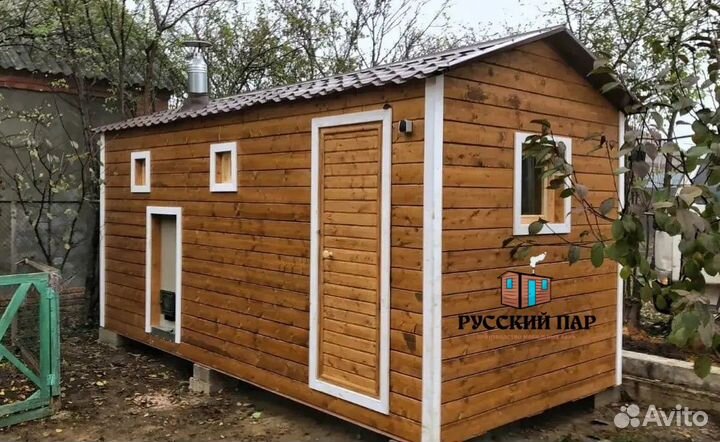 Баня под ключ 6х2.4 теплая
