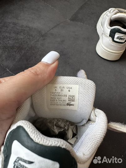 Кеды lacoste 21 размер