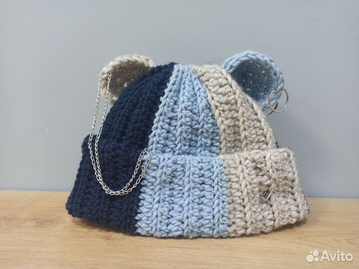 Шапка с ушками на заказ