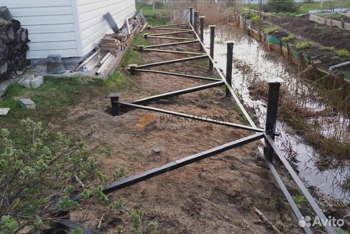 Установка Винтовых сваи