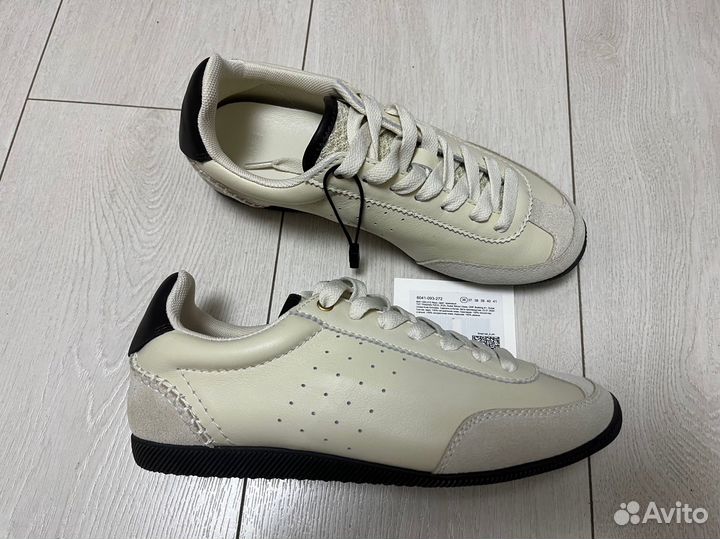 Кожаные кеды Lime