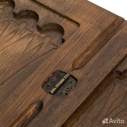 Нарды и шашки резные Боевой орёл 62 х 64 см бук Армения 62738