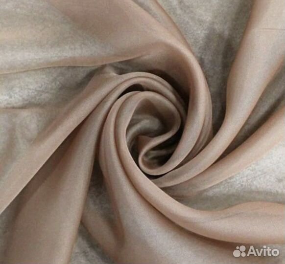 Тюль вуаль кофейный цвет
