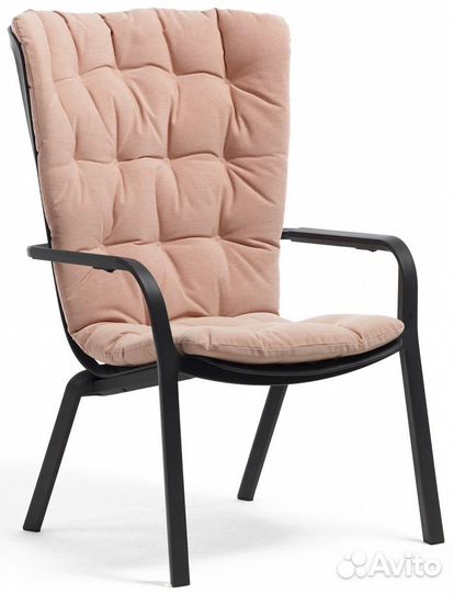 Лаунж-кресло пластиковое с подушкой Nardi Folio, а