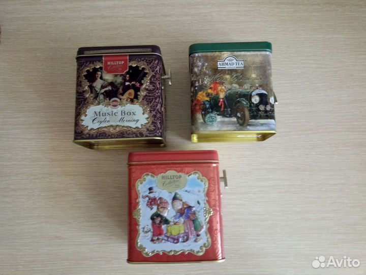 Жестяные банки от чая