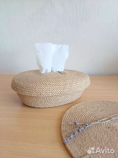 Салфетница из джута