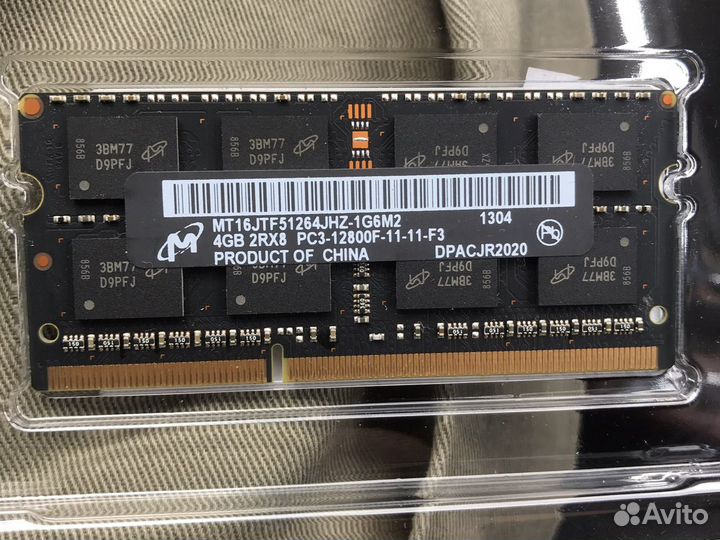 Оперативная память so dimm ddr3-1600 4gb