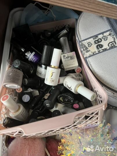 Набор для маникюра, лампа для маникюра, машинка