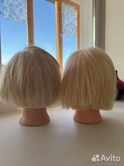 Манекен голова натуральные волосы