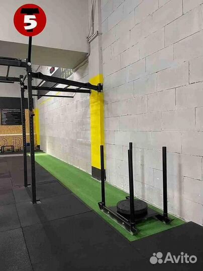 Резиновая плитка для спортзала